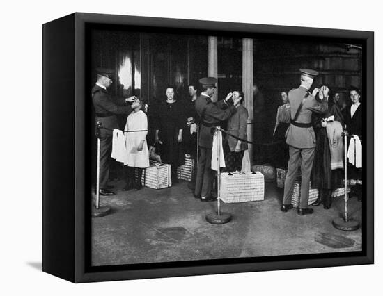 Ellis Island: Examination-null-Framed Stretched Canvas