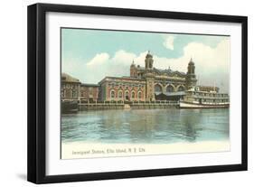 Ellis Island Immigration Depot, New York City-null-Framed Art Print