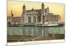 Ellis Island Immigration Depot, New York City-null-Mounted Premium Giclee Print