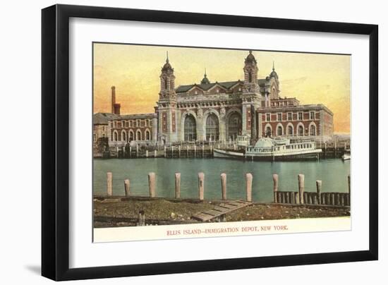 Ellis Island Immigration Depot, New York City-null-Framed Art Print