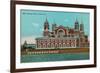 Ellis Island, New York Harbor-null-Framed Premium Giclee Print