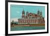 Ellis Island, New York Harbor-null-Framed Premium Giclee Print