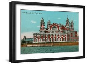 Ellis Island, New York Harbor-null-Framed Art Print