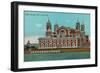 Ellis Island, New York Harbor-null-Framed Art Print