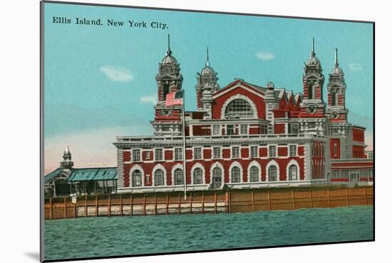 Ellis Island, New York Harbor-null-Mounted Art Print
