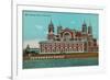 Ellis Island, New York Harbor-null-Framed Art Print