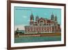 Ellis Island, New York Harbor-null-Framed Art Print