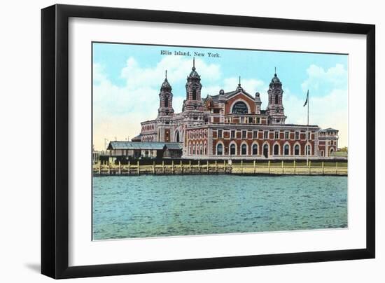 Ellis Island, New York Harbor-null-Framed Art Print