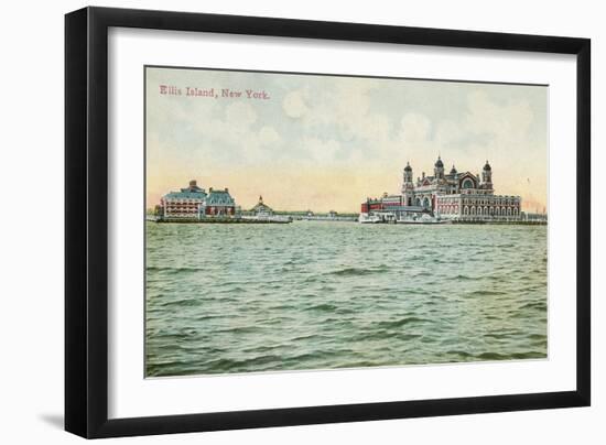 Ellis Island, New York Harbor-null-Framed Art Print