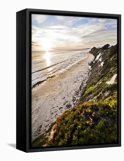 Ellwood Beach Sunset, Goleta California.-Bennett Barthelemy-Framed Stretched Canvas