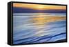 Ellwood Mesa Coastline Pacific Ocean Orange Sunset Goleta California-William Perry-Framed Stretched Canvas