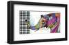 Elly Elephant-Lucy Cloud-Framed Art Print