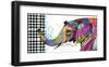 Elly Elephant-Lucy Cloud-Framed Art Print