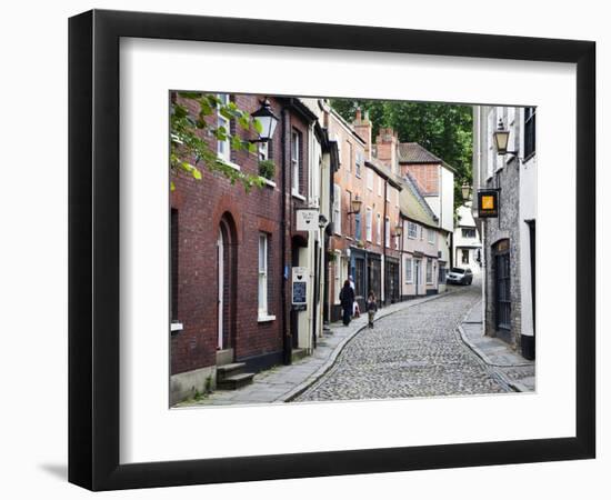 Elm Hill, Norwich, Norfolk, England, United Kingdom, Europe-Mark Sunderland-Framed Photographic Print