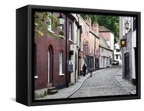 Elm Hill, Norwich, Norfolk, England, United Kingdom, Europe-Mark Sunderland-Framed Stretched Canvas