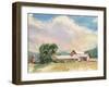 Elm Knoll Farm-Stephen Calcasola-Framed Art Print