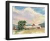 Elm Knoll Farm-Stephen Calcasola-Framed Art Print