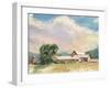 Elm Knoll Farm-Stephen Calcasola-Framed Art Print