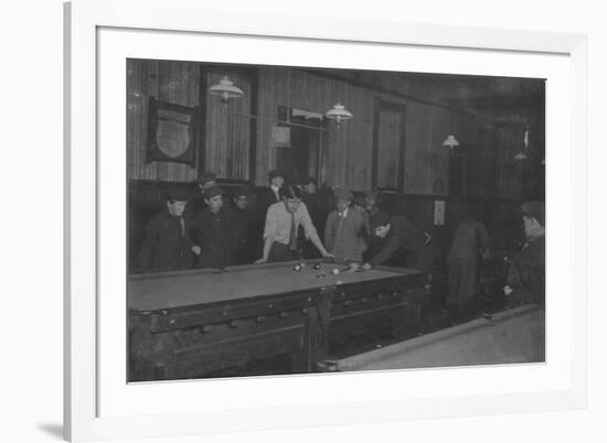 Elm Pool Room Billiards Club Photograph - New Bedford, MA-Lantern Press-Framed Art Print