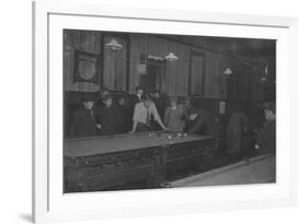 Elm Pool Room Billiards Club Photograph - New Bedford, MA-Lantern Press-Framed Art Print