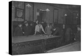 Elm Pool Room Billiards Club Photograph - New Bedford, MA-Lantern Press-Stretched Canvas
