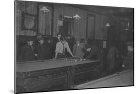 Elm Pool Room Billiards Club Photograph - New Bedford, MA-Lantern Press-Mounted Art Print