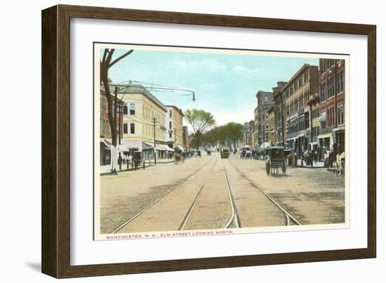 Elm Street, Manchester, New Hampshire-null-Framed Art Print