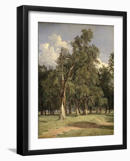 Elm Trees in Prater, 1831-Ferdinand Georg Waldmuller-Framed Giclee Print