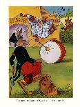 The Monkey Beat The Bass Drum-Elmer Rache-Framed Art Print