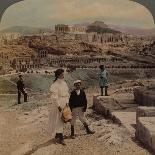 'The Larisa, or ancient Citadel (950 ft. high) W. from Market Place, Argos, Greece', 1903-Elmer Underwood-Framed Photographic Print