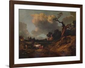 'Elmsett Church, West Suffolk', 18th century, (1935)-Thomas Gainsborough-Framed Premium Giclee Print