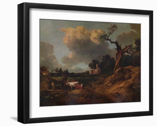 'Elmsett Church, West Suffolk', 18th century, (1935)-Thomas Gainsborough-Framed Giclee Print