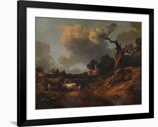 'Elmsett Church, West Suffolk', 18th century, (1935)-Thomas Gainsborough-Framed Giclee Print