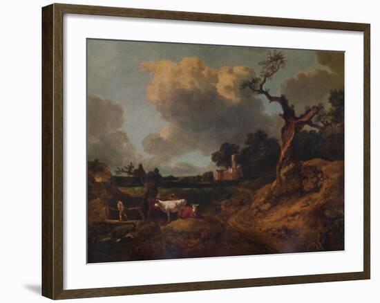 'Elmsett Church, West Suffolk', 18th century, (1935)-Thomas Gainsborough-Framed Giclee Print