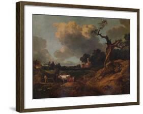 'Elmsett Church, West Suffolk', 18th century, (1935)-Thomas Gainsborough-Framed Giclee Print