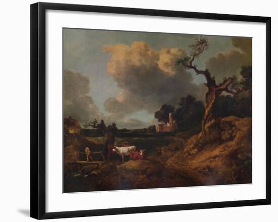 'Elmsett Church, West Suffolk', 18th century, (1935)-Thomas Gainsborough-Framed Giclee Print