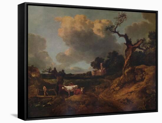 'Elmsett Church, West Suffolk', 18th century, (1935)-Thomas Gainsborough-Framed Stretched Canvas