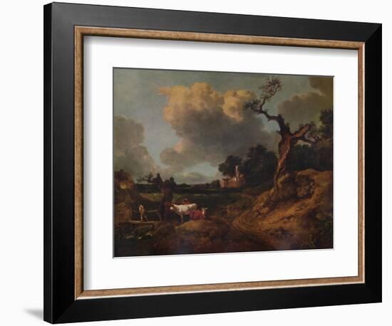 'Elmsett Church, West Suffolk', 18th century, (1935)-Thomas Gainsborough-Framed Giclee Print