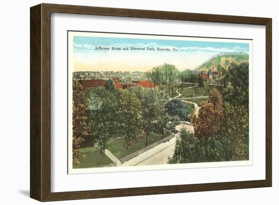 Elmwood Park, Roanoke, Virginia-null-Framed Art Print