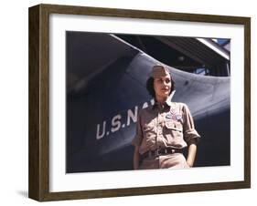 Eloise Ellis Was a Civil Service Employee at the Naval Air Base-null-Framed Photo