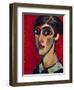 Elongated Head of a Woman in Brown-Red, 1913-Alexej Von Jawlensky-Framed Giclee Print