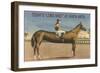 Elongated Horse, Today's Long Shot at Santa Anita, California-null-Framed Art Print