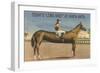 Elongated Horse, Today's Long Shot at Santa Anita, California-null-Framed Art Print