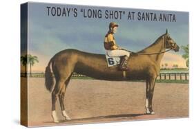 Elongated Horse, Today's Long Shot at Santa Anita, California-null-Stretched Canvas