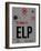 ELP El Paso Luggage Tag I-NaxArt-Framed Art Print