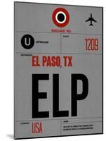 ELP El Paso Luggage Tag I-NaxArt-Mounted Art Print