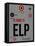 ELP El Paso Luggage Tag I-NaxArt-Framed Stretched Canvas