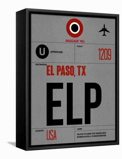 ELP El Paso Luggage Tag I-NaxArt-Framed Stretched Canvas