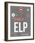 ELP El Paso Luggage Tag II-NaxArt-Framed Art Print