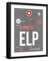 ELP El Paso Luggage Tag II-NaxArt-Framed Art Print